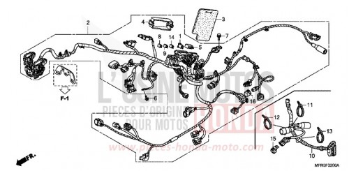 WIRE HARNESS VT1300CXA de 2010